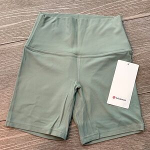lululemon athletica Sage Green Bike Shorts